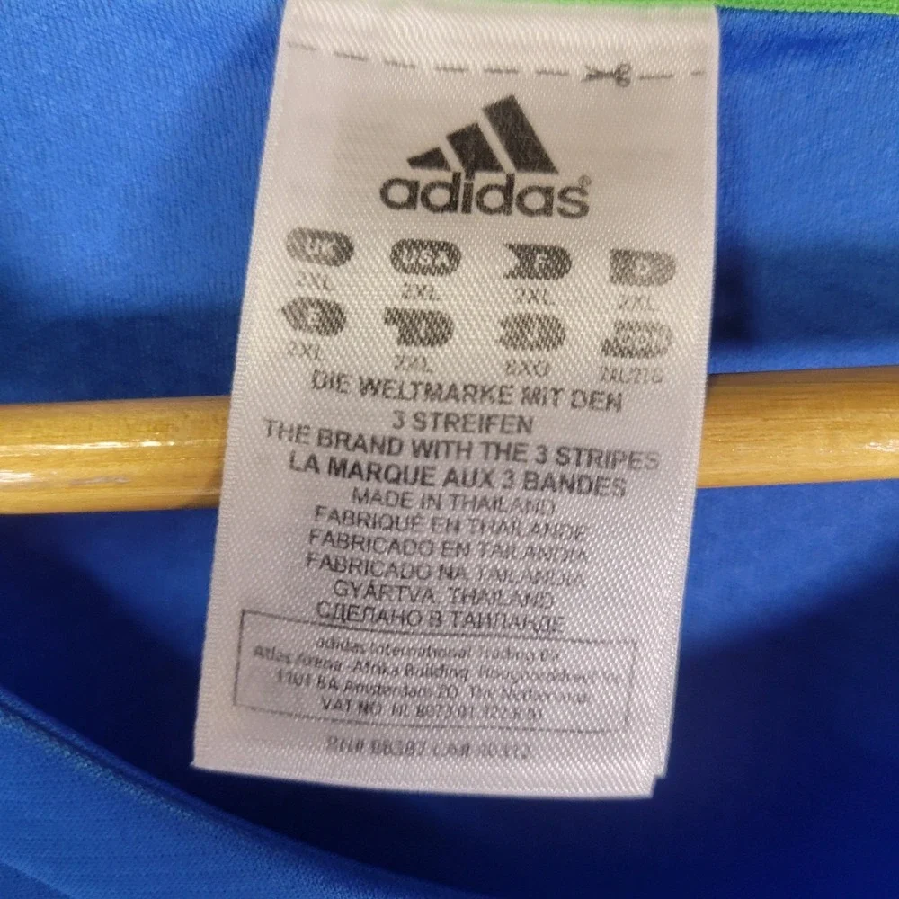 Adidas Mens 2XL Blue ClimaCool W&S Open Cincinnati Tennis Athletic Shirt